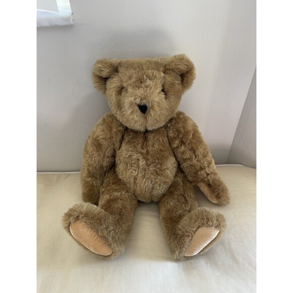 Vintage Vermont Teddy Bear Co. Plush Jointed Poseable Bear 16” EC - Picture 2 of 5